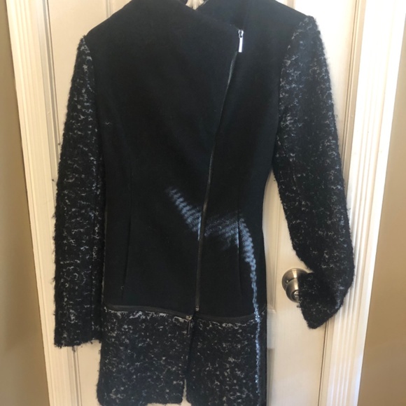 Multi Look Business Casual Wool Blend Medium Classic Coat - Picture 4 of 10